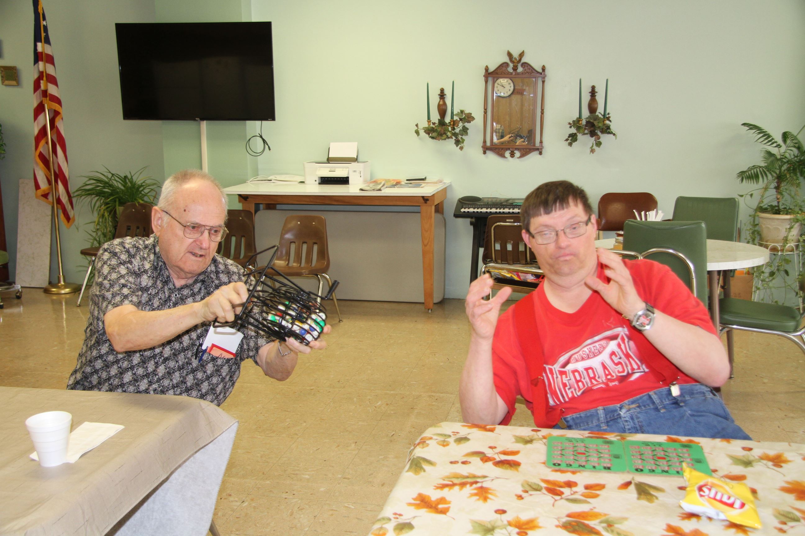 Two Men Playing Bingo