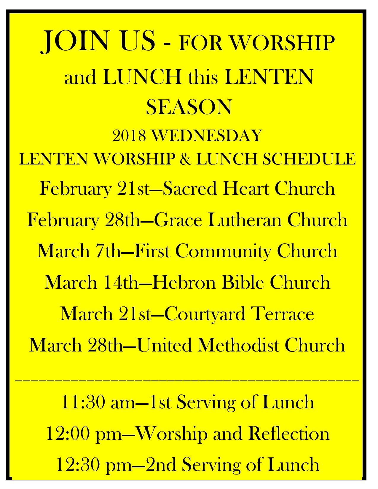 lent service