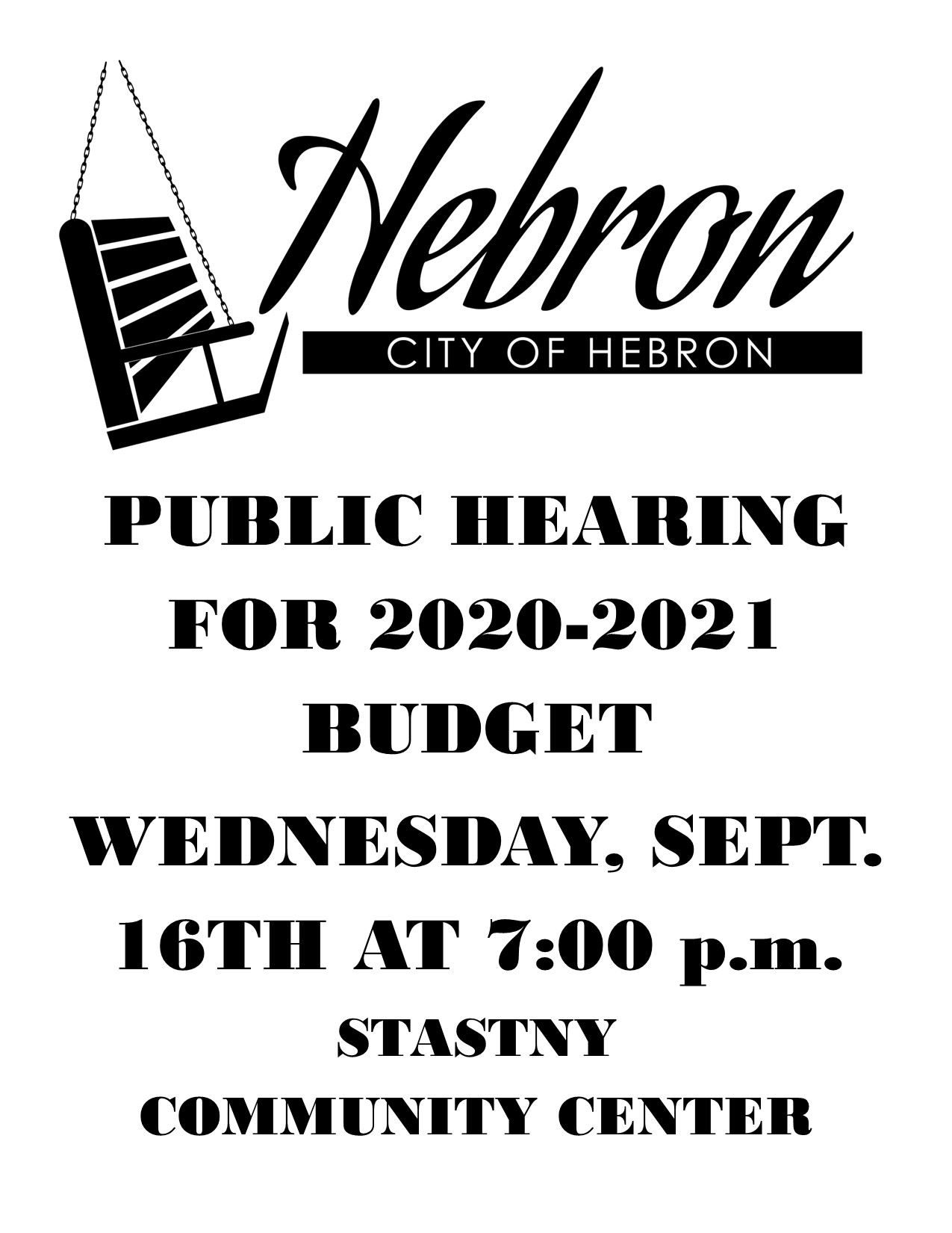 PUBLIC HEARING BUDGET WEB
