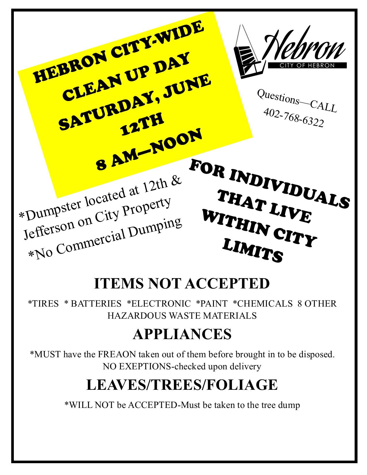 2021 CITY WIDE CLEAN UP